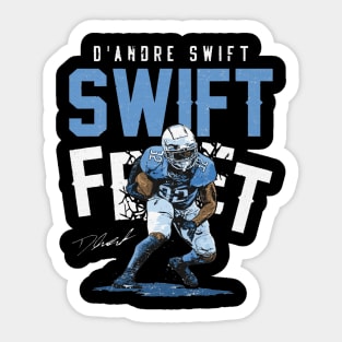 D'Andre Swift Detroit Swift Feet Sticker